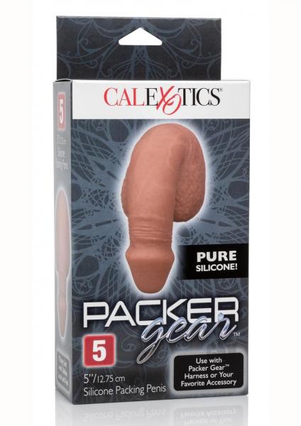 Packer Gear 5 inches Silicone Packing Penis Brown