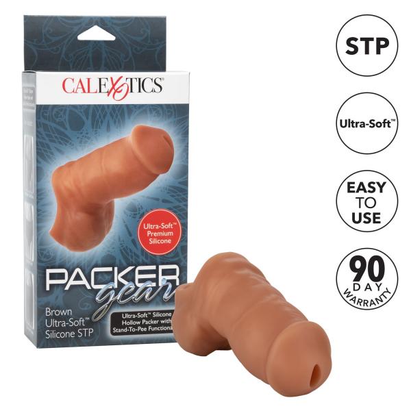 Packer Gear Ultra Soft Brown Stand To Pee Hollow Packer