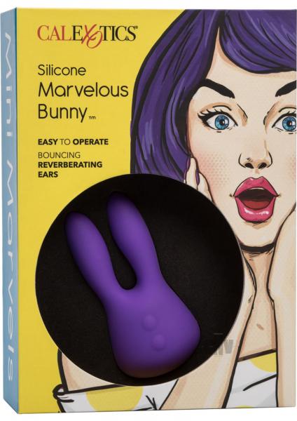 Mini Marvels Marvelous Silicone Bunny Massager - Purple