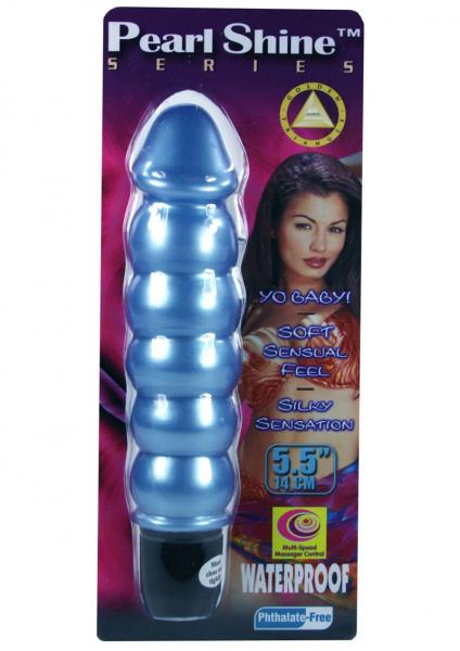 Pearl Sheen Ribbed Vibrator