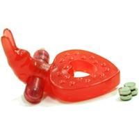 RING OF XTASY RABBIT SERIES RED SILICONE