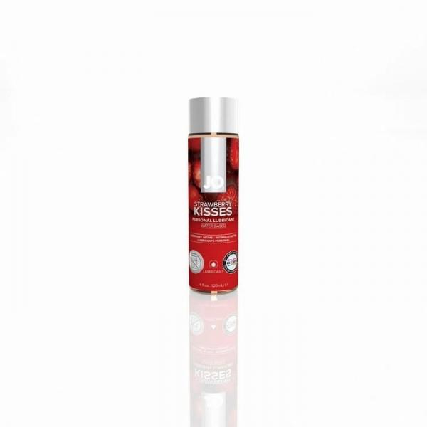 Jo H2O Flavored Water Based Lubricant Strawberry Kiss 4 Ounce