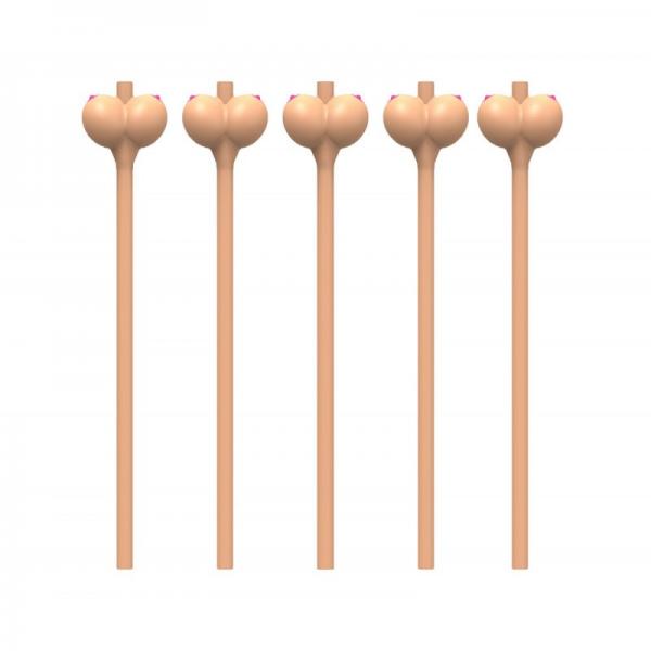 Boobie Straws Beige 6 Pack