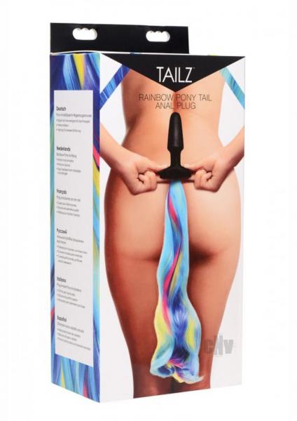 Tailz Rainbow Pony Tail Anal Plug