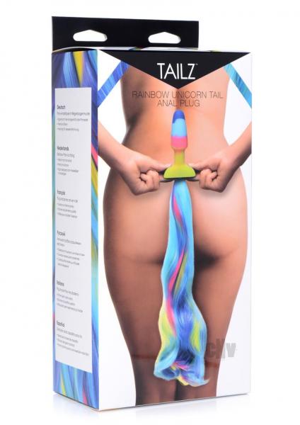 Rainbow Unicorn Tail Anal Plug