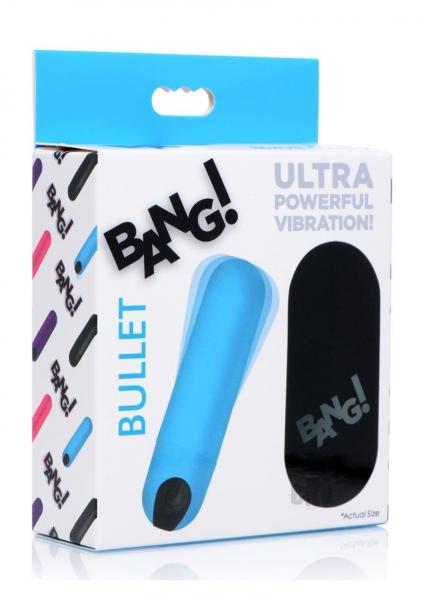 Bang! Vibrating Bullet W/ Remote Control - Blue