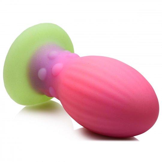 Creature Cocks Glow In The Dark Silicone Egg - Xl Multi Color