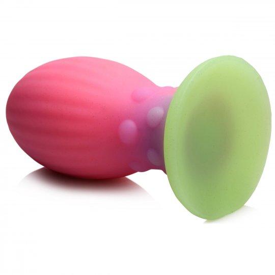 Creature Cocks Glow In The Dark Silicone Egg - Xl Multi Color