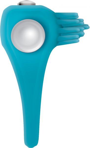 The Teal Tickler Vibrating Cock Ring