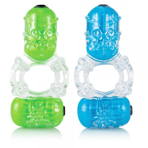 Color Pop Big O 2 Double Cock Ring Assorted Colors