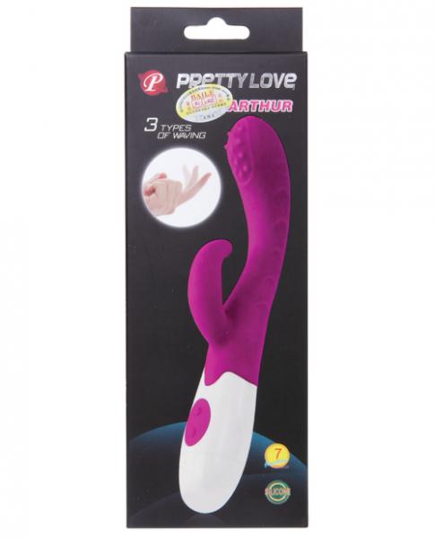 Pretty Love Arthur Waving Silicone Rabbit Vibrator Purple