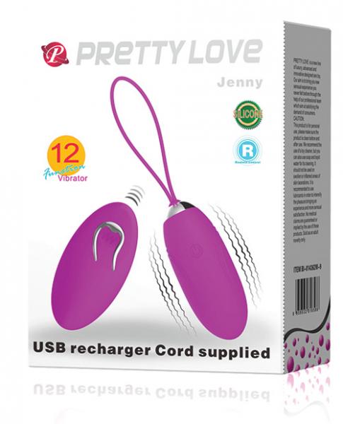 Pretty Love Jenny Remote Control Bullet Vibrator Purple