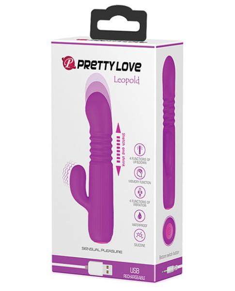 Pretty Love Leopold Mini Thruster Purple Vibrator