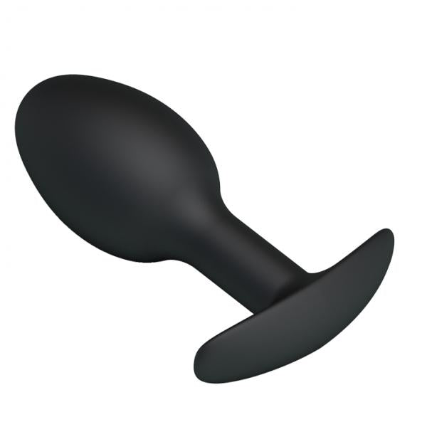 Pretty Love 3.34 inches Silicone Anal Plug with Ball Black