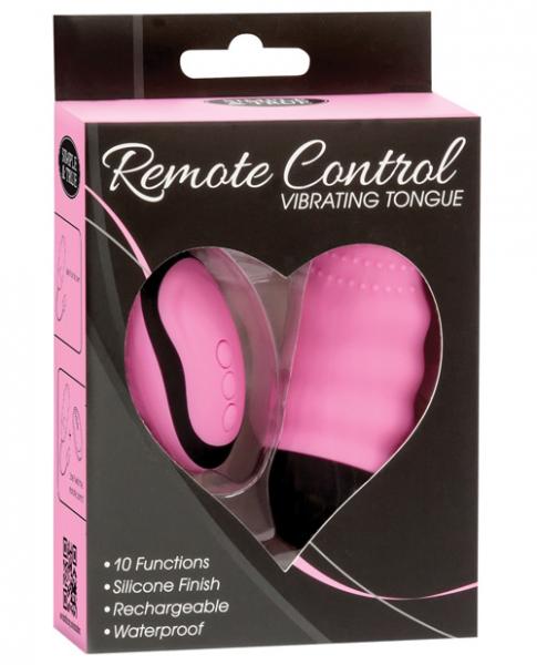 Simple & True Remote Control Vibrating Tongue Pink