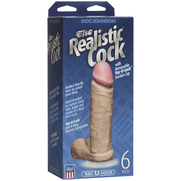 The Realistic Dildo 6 Inch - Beige