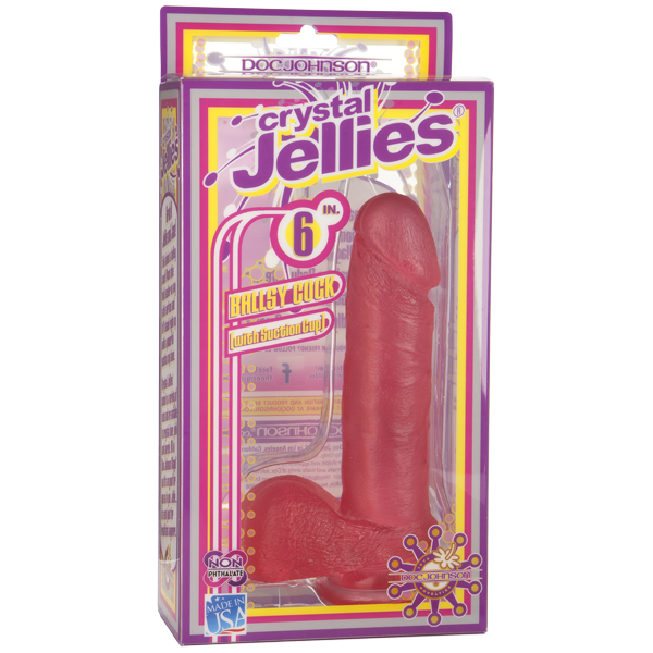 Crystal Jellies 7in Realistic Cock W/balls