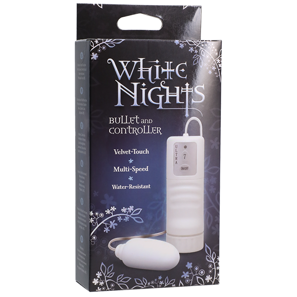 White nights bullet vibrator and controller