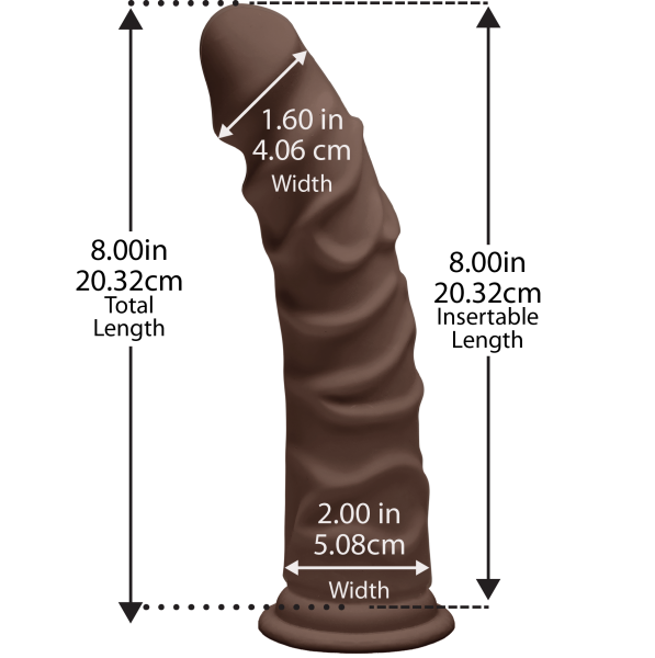 The D Ragin 8 inches Ultraskyn Dildo