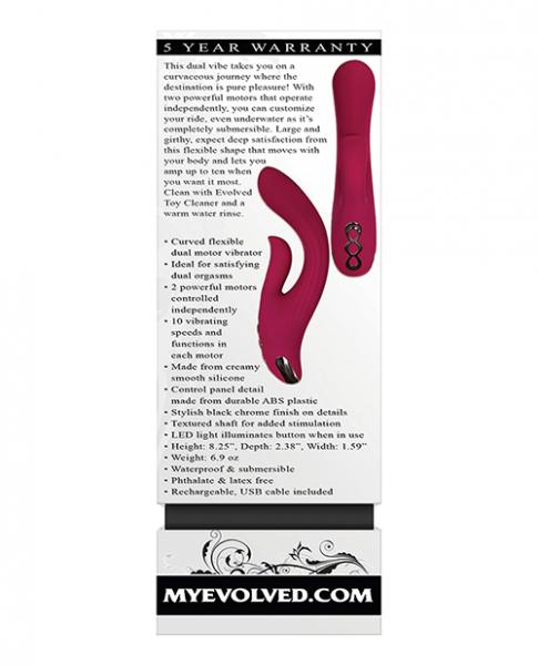 Evolved Red Dream Dual Stim Rabbit Vibrator