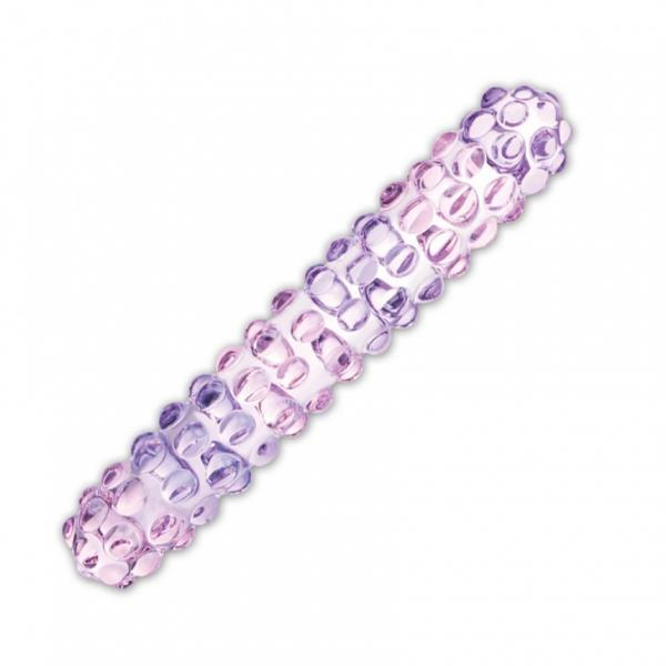 Glas Purple Rose 7 In. Nubby Dildo