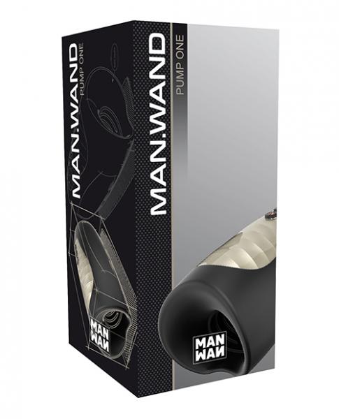 Man Wand Pump One Masturbator Black Stroker