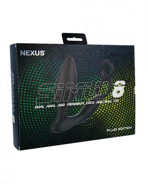 Nexus Simul8 Plug Cock Ring Anal Plug Black