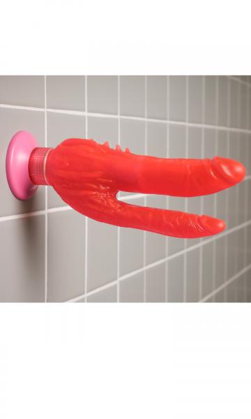 Waterproof Wall Bangers Double Penetrator - Pink