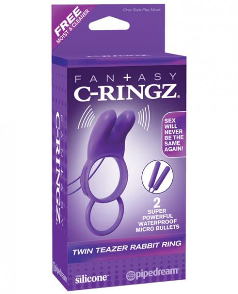 Fantasy C-Ringz Twin Teazer Rabbit Ring Purple