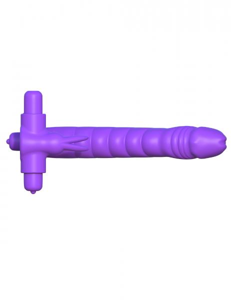 Fantasy C-Ringz Silicone DP Rabbit Vibrator Purple