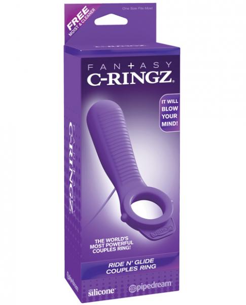 Fantasy C-Ringz Ride N Glide Couples Ring Purple