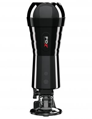 PDX Elite Cock Compressor Vibrating Stroker Beige