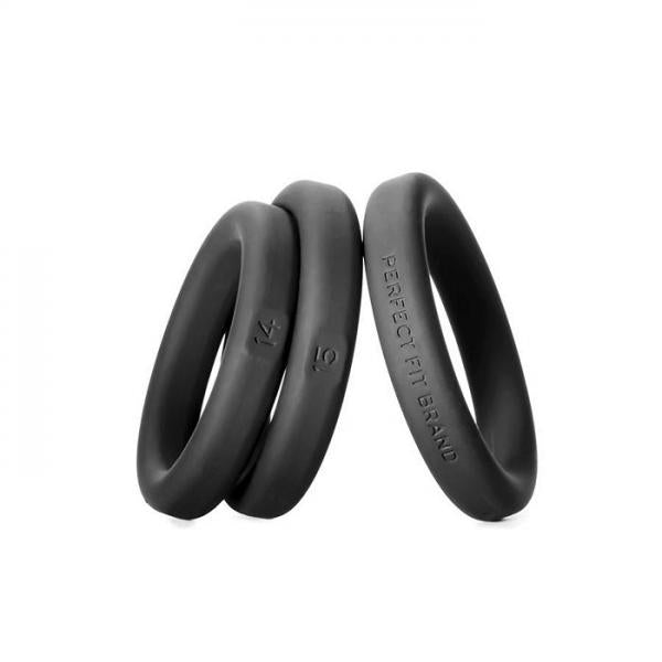 Xact-Fit Cockring 3 Ring Kit S/M Black