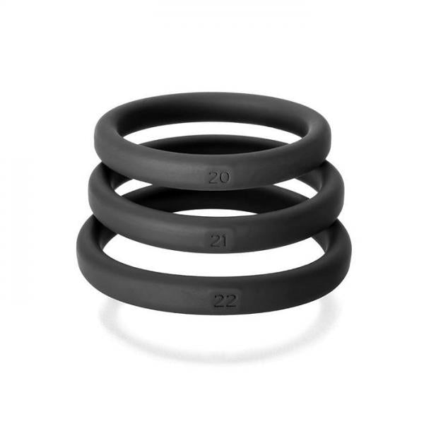 Xact-Fit 3 Ring Kit L/XL Black Silicone