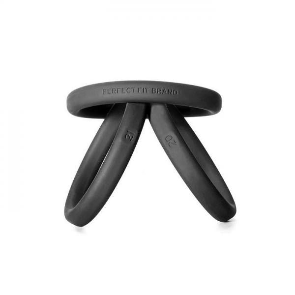 Xact-Fit 3 Ring Kit L/XL Black Silicone