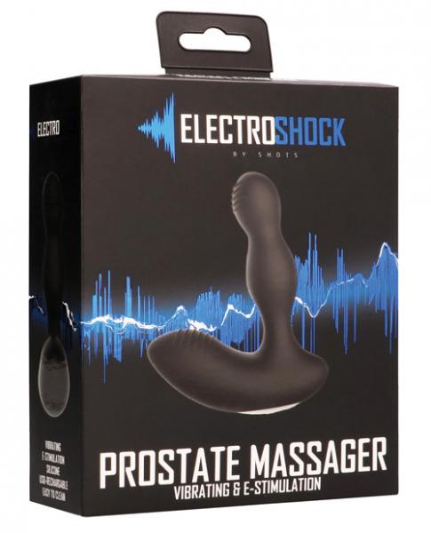 Electroshock E-Stimulation Vibrating Prostate Massager Black