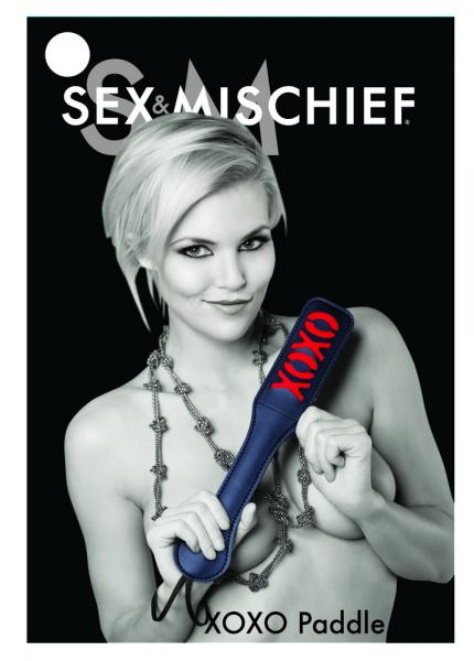 Sex And Mischief XOXO Paddle Black 12 Inches