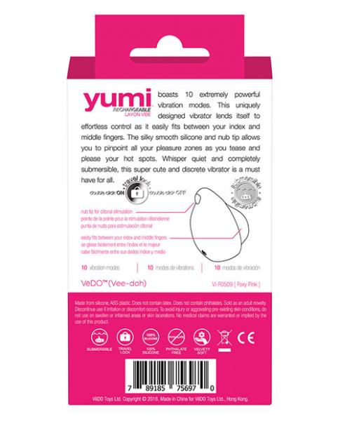 Vedo Yumi Rechargeable Finger Vibe