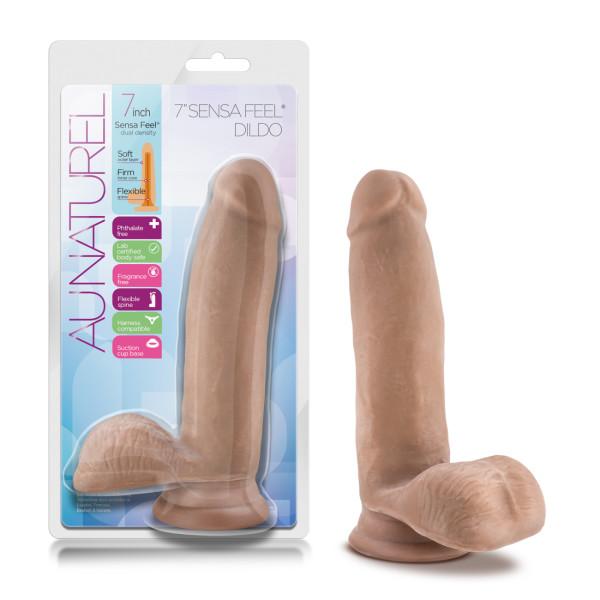 Au Naturel 7 inches Sensa Feel Dildo Latin