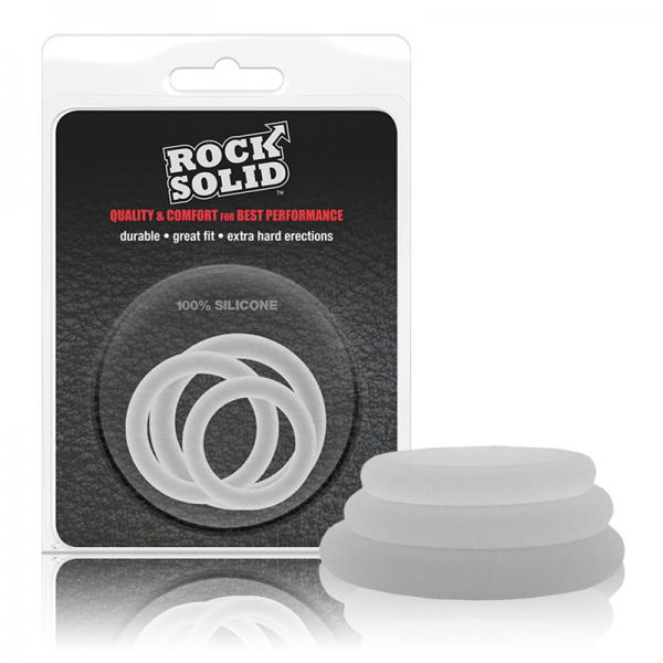 Rock Solid Gasket Translucent Silicone 3pc Set (.75'',1'',1.25'')