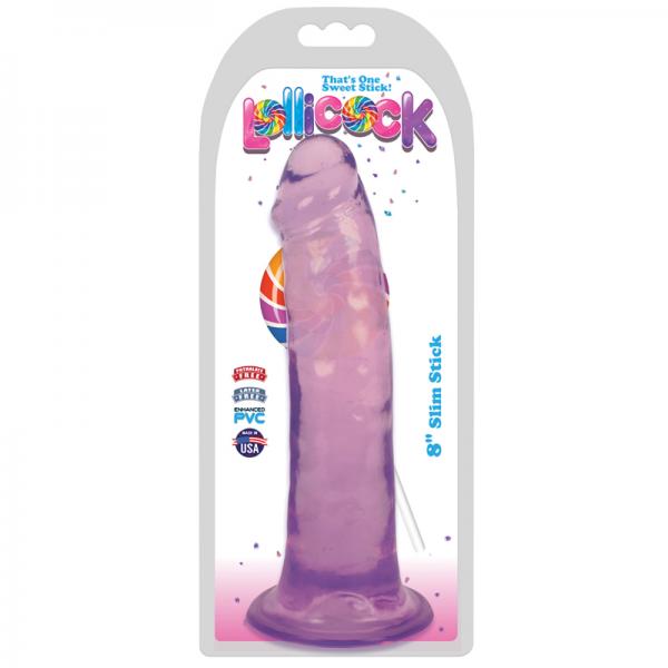 Lollicock 8 inches Slim Stick Dildo Suction Cup