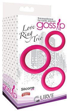 Gossip Love Ring Trio 3 Rings Set