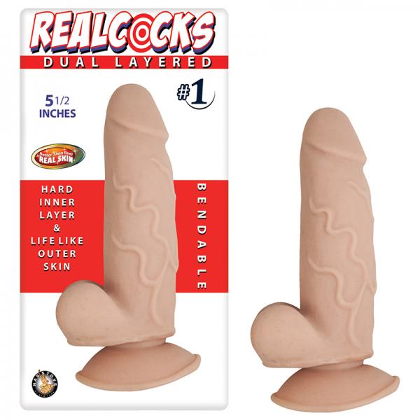 Real Cocks Dual Layered #1 5.5 inches Dildo