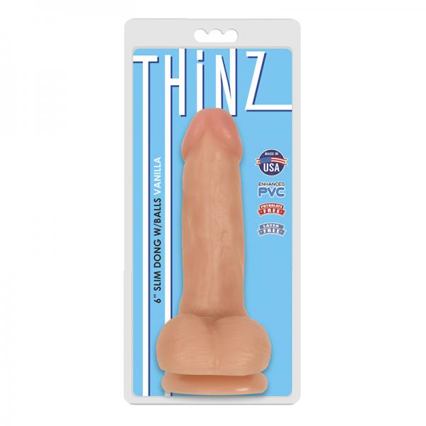 Thinz 6 inches Slim Realistic Dong with Balls