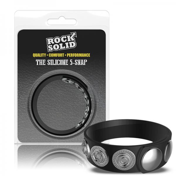 Rock Solid The Silicone 5 Snap Black