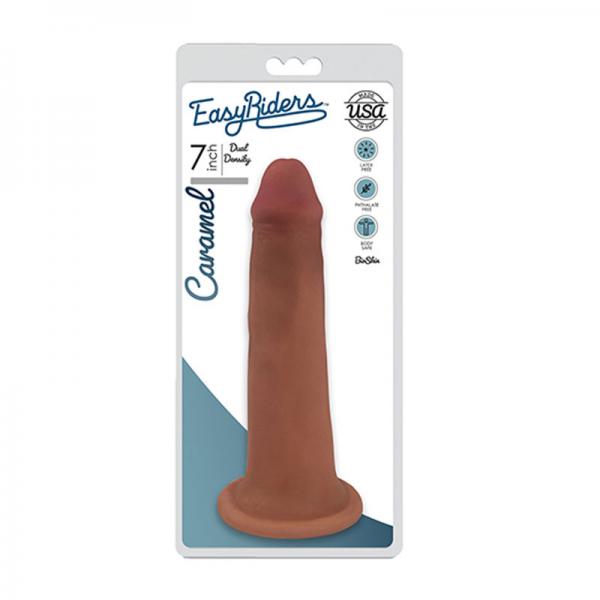 Easy Riders 7 Inch Dual Density Dildo - Tan