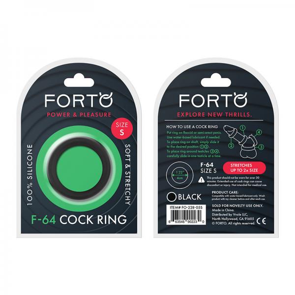 Forto F-64: 40mm 100% Silicone Ring Wide Sm