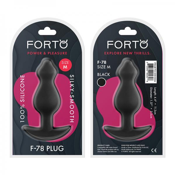 Forto F-78: Pointee 100% Silicone Plug Medium