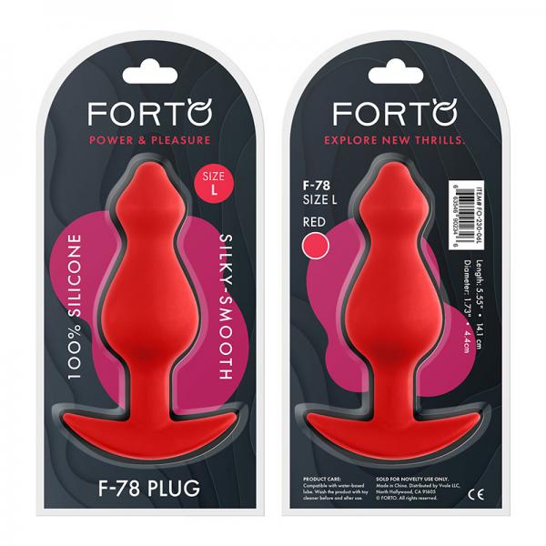 Forto F-78: Pointee 100% Silicone Plug Large