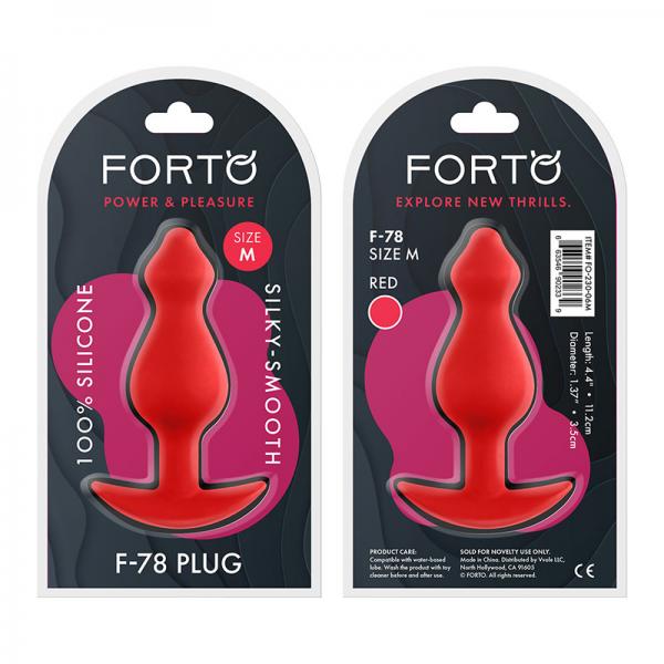 Forto F-78: Pointee 100% Silicone Plug Medium